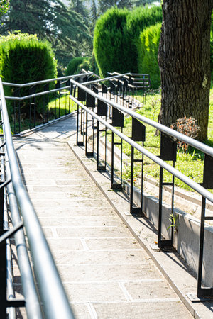 Path in one of the most famous park zone in Tbilisi, Vake Parkの写真素材