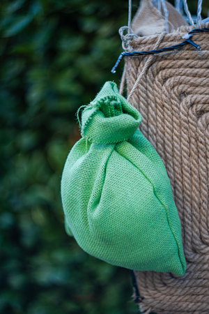 Textile toy balloon details with lights decorationの写真素材