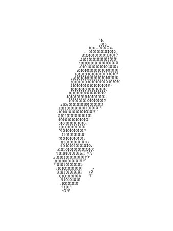 Sweden vector map illustration using binary digits or numbers on light background to mean digital country and advancement of technologyのイラスト素材