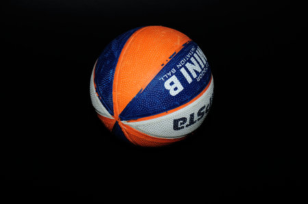 colored basketballの写真素材