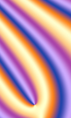 Abstract lines with rainbow colors. Fractal pattern. Computer generated.の写真素材