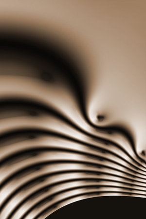 Fractal 2D texture. Computer generated. Beautiful mathematical patterns, visualized digitally. Mandelbrot set, sharp edges smooth gradientsの写真素材