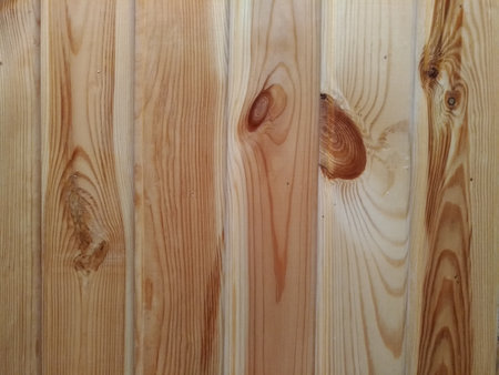 Wooden texture, planking from fitted boards with lacquering, you can see the quaint cut wood pattern, floor, walls, ceiling, background, texture, substrate, space for textの写真素材