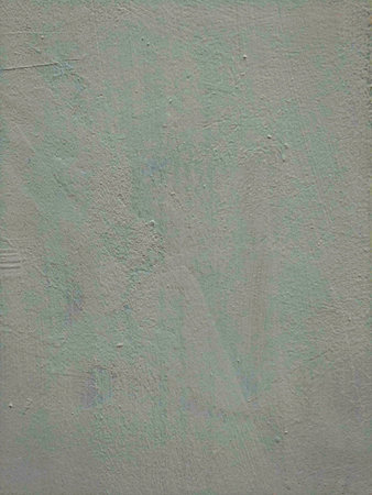 White-gray with green plastered surface, painted. Wall with weathered areas of peeling paint with small cracks little contrast perfectly as background for illustration space for textの写真素材
