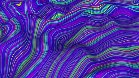 Texture of surface, multi-colored stripes with a fashionable color scheme, 3d rendering, fabric,...