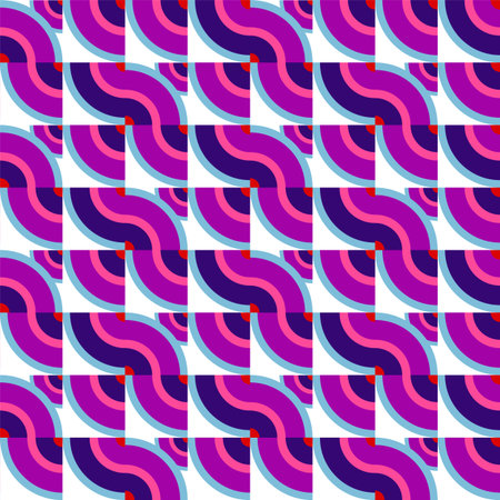 Abstract minimalist vector geometry, punchy forms and colors that demand attention, seamlessのイラスト素材