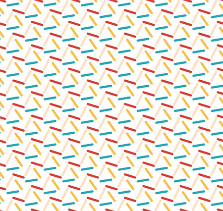 Seamless vector pattern made of colorful linesのイラスト素材