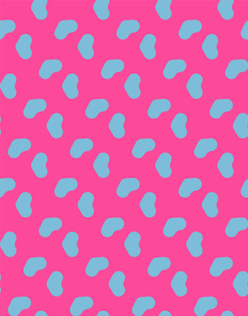 Blue cartoon lollipops on pink background, seamless vector patternのイラスト素材