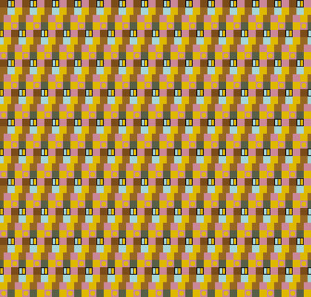 Abstract minimalist vector geometry, punchy forms and colors that demand attention, seamlessのイラスト素材