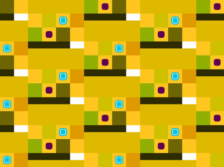 Abstract minimalist vector geometry, punchy forms and colors that demand attention, seamlessのイラスト素材