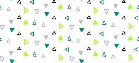 Cute triangles texture, children cloth print, vector qualityのイラスト素材