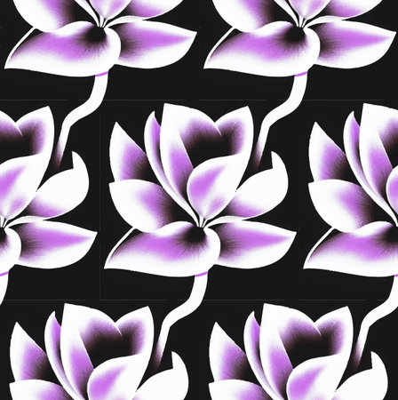 Seamless vector pattern made of beautiful flowersのイラスト素材