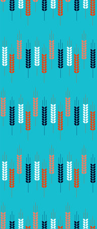 Seamless vector pattern of stylized ears of cornのイラスト素材