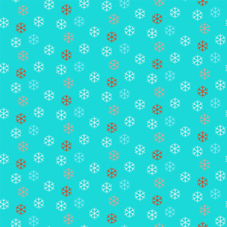 Snowflakes, seamless pattern, vector, punchy forms and colorsのイラスト素材