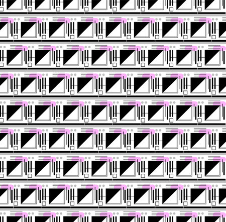 Abstract seamless vector composition on the theme of architecture, comics styleのイラスト素材