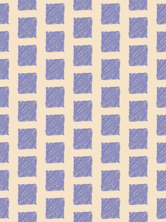 Scribbled bricks seamless pattern - vector clipart with hand drawn effectの写真素材