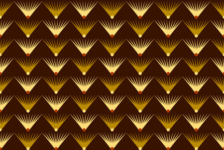 Seamless pattern with golden art deco ornament, vector qualityのイラスト素材