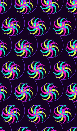 Abstract colorful vector background with psychedelic effect, circusのイラスト素材