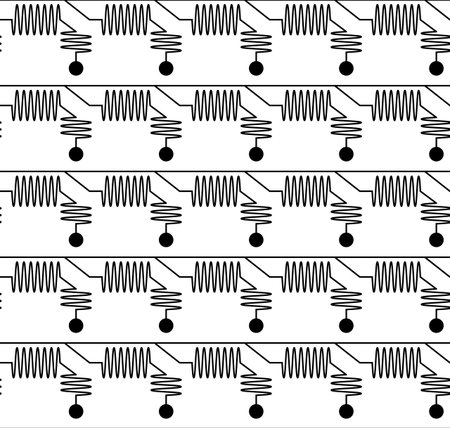 Quantum computer PCB wires, seamless pattern, vector qualityのイラスト素材