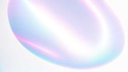 Modern background with holographic gradients, designer lighting, soft pastels with milky glassmorphism effect, tech touch, AI Generatedの素材