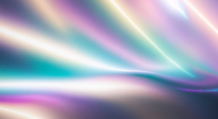 Modern abstract background with holographic gradients, designer lighting, pastels with milky glassmorphism effect, soft touch, space and universe mood, AI Generatedの素材