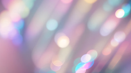 Abstract pastel hologrpahic bokeh background with bokeh effect. AI Generated.の素材