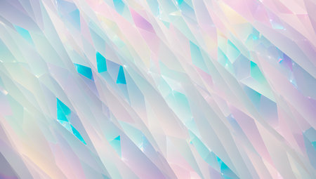 Crystal-like structure with blue and purple colors, abstract background, AI Generatedの素材