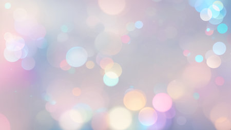 Abstract pastel hologrpahic bokeh background with bokeh effect. AI Generated.の素材