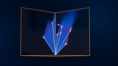 Interactive Vector Math Experience for Science Enthusiasts, 3D rendering.の写真素材
