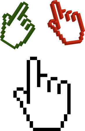 Hand cursorの写真素材