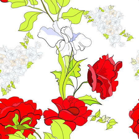 Floral seamless wallpaper Floral seamless wallpaper