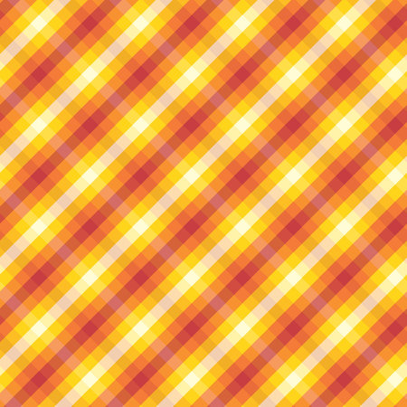 Seamless Plaid Pattern in Bright Autumn Colors, Cozy, Warm Feelingのイラスト素材