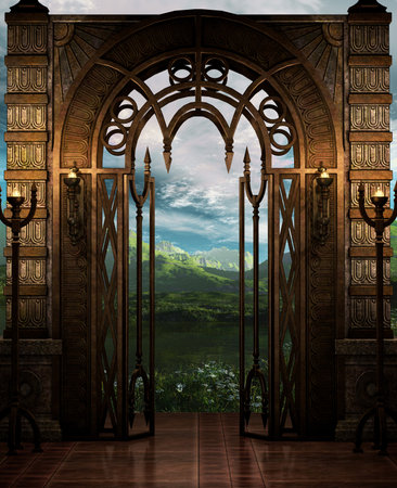 A Fantasy-Art style place.の写真素材