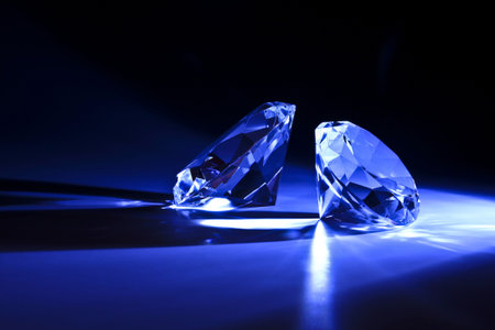 image of blue diamond coupleの写真素材