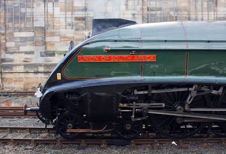 Union of South Africa.  Preserved Sir Nigel Gresley steam locomotive Union of South Africa is...