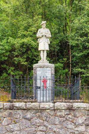 First World War Monument.  A memorial in memory of the men of Ballachulish and Glencoe who fought in the Great War between 1914 and 1918.のeditorial素材