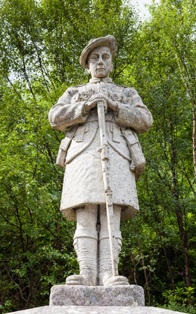 First World War Monument.  A memorial in memory of the men of Ballachulish and Glencoe who fought in the Great War between 1914 and 1918.のeditorial素材