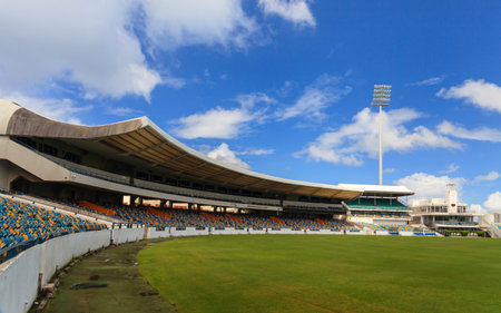 Kensington Oval Cricket Ground in Bridgetown, Barbados.  The venue hosted the 2007 World Cup Final and the 2010 ICC World T20 Final.のeditorial素材
