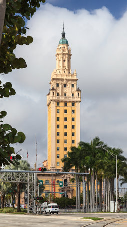 The Freedom Tower in Miami, Florida.  In 2008 the Miami city landmark was declared a US National Historic Landmark.のeditorial素材