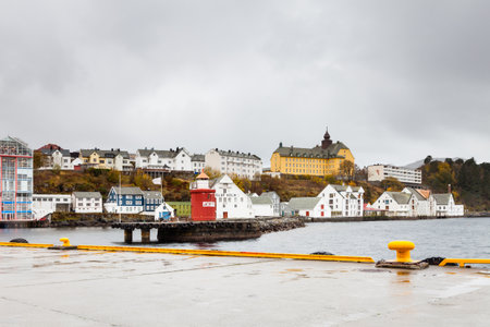 Gateway to the port town of Alesund on the west coast Norway.のeditorial素材