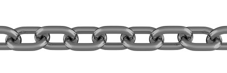 Metal Chain Line Isolated 3D Renderingの写真素材