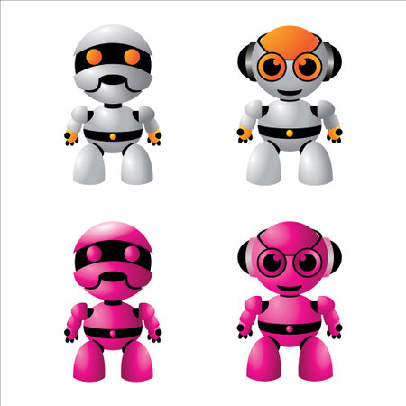 Illustration vector a robbotのイラスト素材