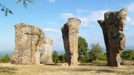 stonehenge in Thailand landscapeの写真素材