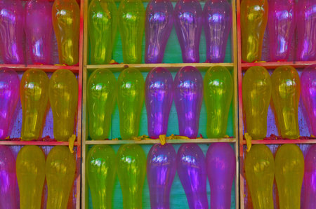 Color of ballons for dart gameの写真素材