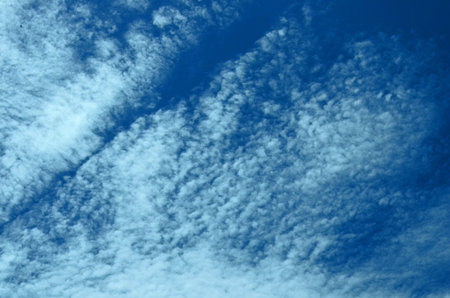 White cloud lamina in blue sky
