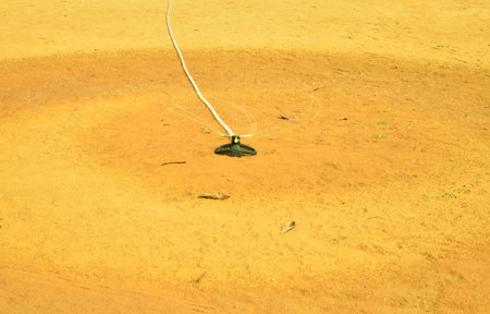  Little spinner for ground wateringの写真素材