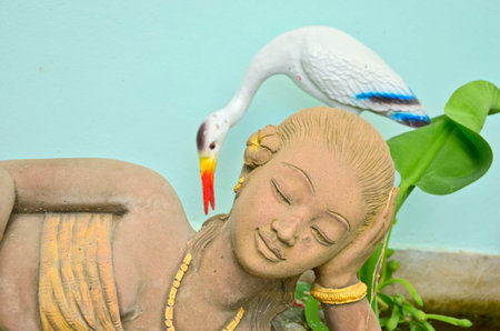 Beautiful sand stone sculptureの写真素材