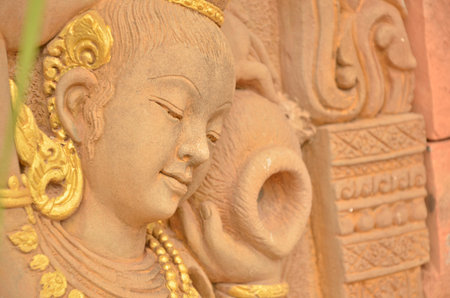 Beautiful sand stone sculptureの写真素材