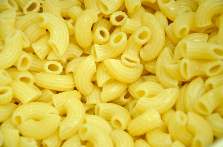 Pieces of macaroni closeupの写真素材
