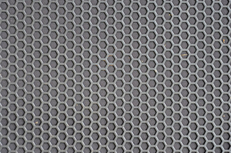 Black patten of hexagon mesh closeup